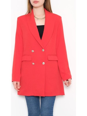 Online Sepetinde Şal Yaka Blazer Ceket Kırmızı - 2341.1609.