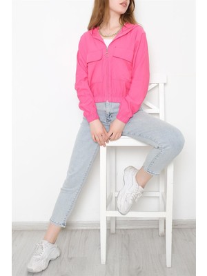 Online Sepetinde Fermuarlı Ceket Pembe - 10824.107.