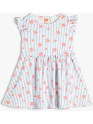 Koton Kız Bebek Elbise Ekru 3SMG80027AK