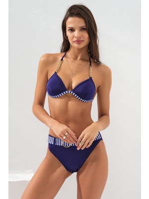 Pierre Cardin Kaplı Üçgen Bikini Marin 231220