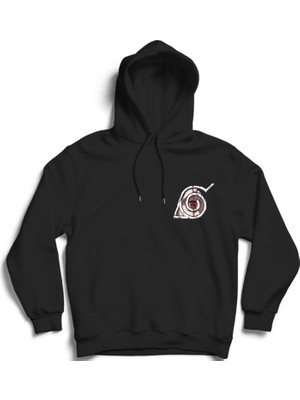 Naruto, Eye And Logo, Anime, Kapüşonlu Sweatshirt Hoodie