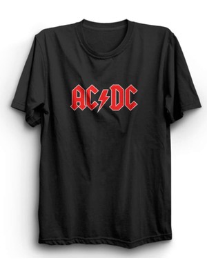 Acdc Classic Red Logo, Rock Metal Tişört