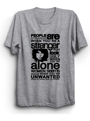 The Doors, Jim Morrison, People Are Strange, Rock Metal Grup Tişörtü