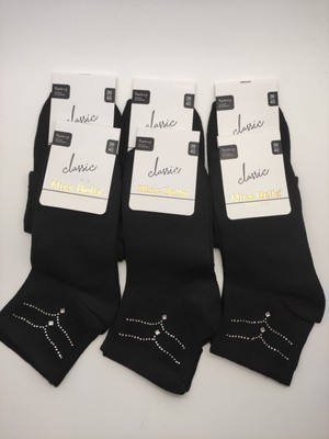 Miss Bella 6'lı Bayan Taşlı Patik Çorap