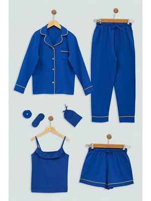 For You Kids 7'li Organik Biyeli Sax Pijama Takımı S27619