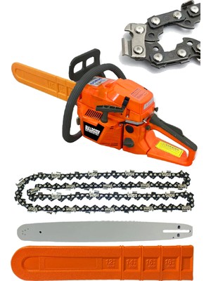 Bulldozer 4x4 Hp E-Start Benzinli Motorlu Testere Motorlu Hızar 4 Hp Pro3200r 50cm Ağaç Kesim Motoru