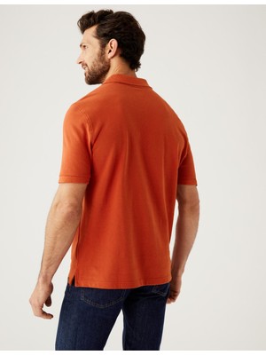 Marks & Spencer Saf Pamuklu Polo Yaka T-Shirt