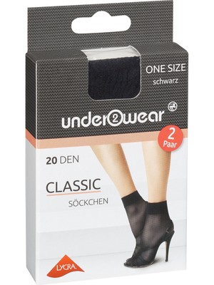 Underwear Soket Çorap 20 Den, Siyah Standart Beden