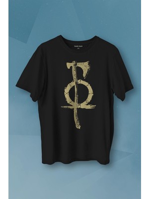 Kendim Seçtim God Of War 4 Balta Oyun Gamer Gow Baskılı Tişört Unisex T-Shirt10