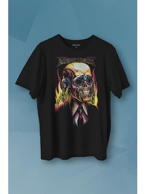 Kendim Seçtim Megadeth Skull Rengareng Lamb Of God Baskılı Tişört Unisex T-Shirt10