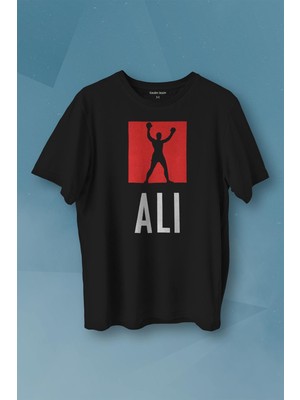 Kendim Seçtim Muhammed Ali Box The Skill Baskılı Tişört Unisex T-Shirt10