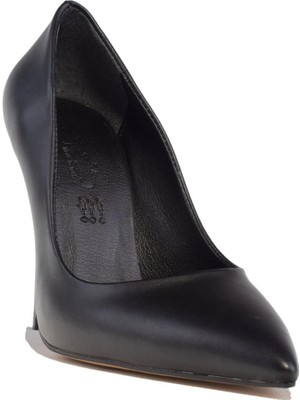 Dagoster DZA07-388460 Siyah Stiletto Topuklu Kadın Ayakkabı