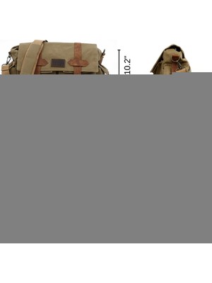 Old Cotton Cargo 7156 Salaş Suya Dayanıklı Omuz Okul Laptop Seyahat Çantası Mumlu Pamuk Kanvas Kumaş