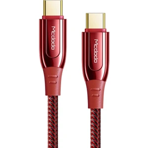 CA-8121 100W  Type-C To Type-C Pd Hızlı Data Şarj Kablosu 1.2m 5A Kırmızı