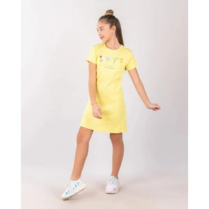 Enjoy Bebe Sarı Fitilli Çiçek Baskılı Elbise 2733