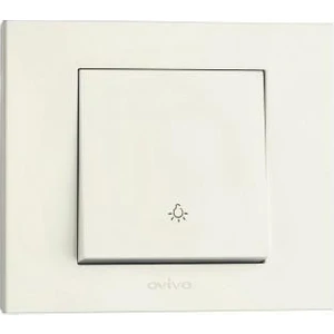 Beyaz Light Anahtar Çerçeveli Ovivo