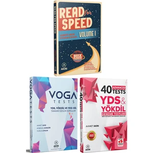 Akın Dil Eğitim 2023 Akın Dil Read For Speed 1 + Akın Dil Voga Tests + Akın Dil Yds&yökdil + 40 Advanced Tests