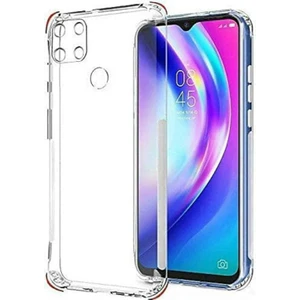 Case World Caseworld Oppo A15S ile Uyumlu Kapak Kamera Korumalı Şeffaf Airbag Antishock Köşe Korumalı Silikon Şeffaf Kılıf