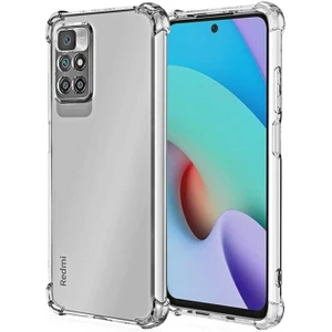 Case World Caseworld Xiaomi Redmi 10 ile Uyumlu Kapak Kamera Korumalı Şeffaf Airbag Antishock Köşe Korumalı Silikon Şeffaf Kılıf