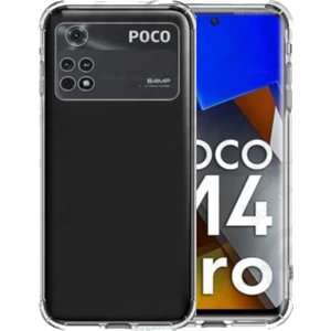 Case World Caseworld Xiaomi Poco M4 Pro ile Uyumlu Kapak Kamera Korumalı Şeffaf Airbag Antishock Köşe Korumalı Silikon Şeffaf Kılıf