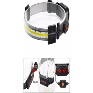 Ranchı Rc-33 Band Kafa Feneri Lambası Şerit Cob LED Şarjlı 30W