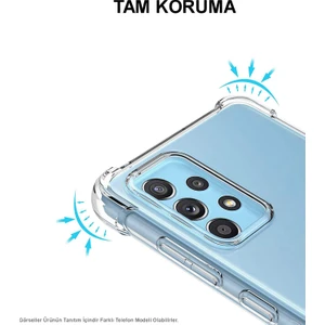 Kzy Oppo A5 2020 ile Uyumlu Kapak Airbag Antishock Köşe Korumalı Şeffaf Silikon Kılıf