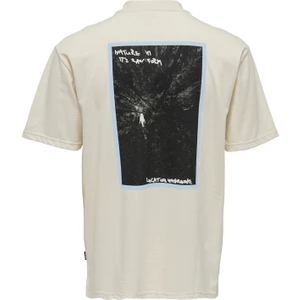 Only & Sons O Yaka Baskılı Pembe Erkek T-Shirt 22025269_ONSLEON Lıfe Rlx Photoprın