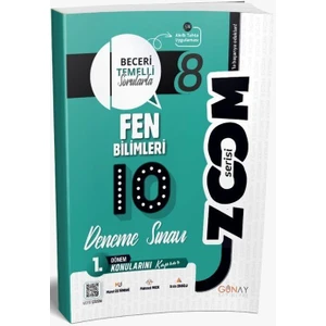 Günay Yayınları Günay 8. Sınıf Fen Bilimleri 1. Dönem 10 Lu Zoom Serisi Deneme Sınavı