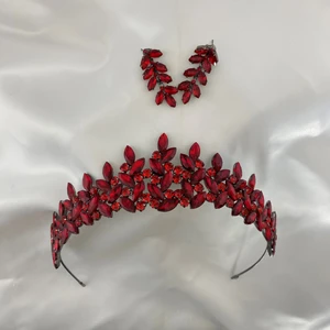 Luxury Wedding Accessories Subya Kırmızı Takı Seti