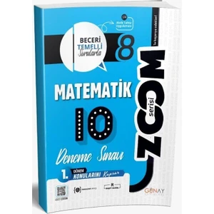Günay Yayınları Günay 8. Sınıf Matematik 1. Dönem 10 Lu Zoom Serisi Deneme Sınavı
