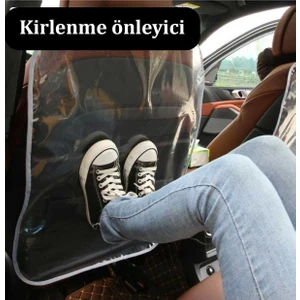 Revu Baby Oto Araba Koltuk Arkası Koruyucu Şeffaf Kılıf Oto Kılıf Araç Koltuk Arkası Koruma Kirlenmeönleyici