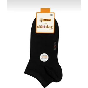 Unisex 12"li  Siyah Modal Plus Patik Çorap 4506