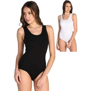 Kadın 6"lı Karışık Renk Kalın Askılı Pamuklu Likralı Kancalı Çıtçıtlı Body Zıbın 0149