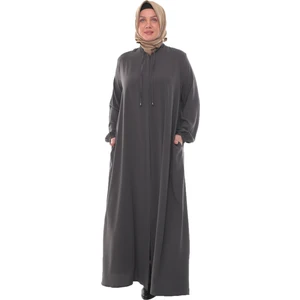 Glr & Gym Çağnur Medine Krebi Büyük Beden Kadın Tesettür Ferace