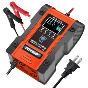 Pil Kurşun Asit Pil Demir Lityum Pil 12V 24V Motosiklet Araç Akü Şarj Cihazı (Yurt Dışından)