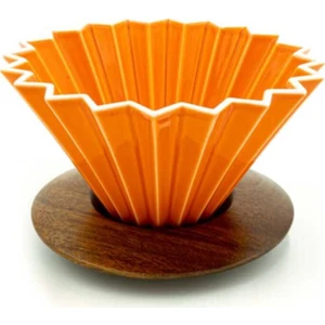 Coffee Tools Ahşap Standlı Drıpper -Turuncu (Asd-20) - V