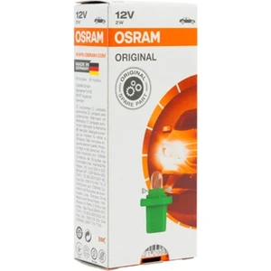 12V 2W Yeşil Soketli Gösterge Kadran Ampulü 10 Adet Osram 2722 Mf