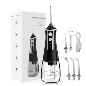 Oral Irrigator Diş Ölçekleyici 4 Hız Ayarı Diş Duşu Taşınabilir Diş Su Jeti 300 ml Ipx6 Su Geçirmez Diş Temizleyici (Yurt Dışından)
