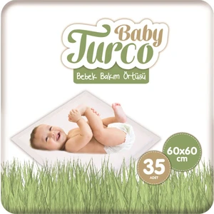 Baby Turco Bebek Bakım Örtüsü 60X60 cm 7x5 35 Adet