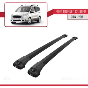 Ford Tourneo Courier 2014-2017 Arası ile Uyumlu Ace-1 Ara Atkı Tavan Barı Siyah