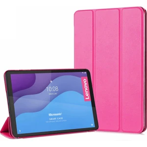 Lenovo Tab M10 3.nesil 10.1`` Kılıf (TB-328F) Slim Translucent Back Smart Cover Pembe