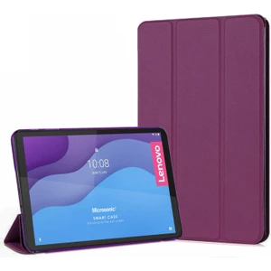 Lenovo Tab M10 3.nesil 10.1`` Kılıf (TB-328F) Slim Translucent Back Smart Cover Mor