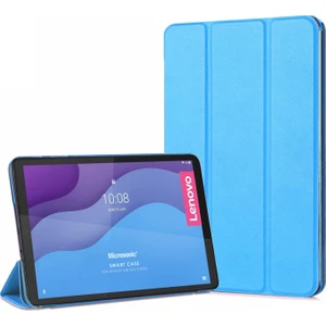 Lenovo Tab M10 3.nesil 10.1`` Kılıf (TB-328F) Slim Translucent Back Smart Cover Mavi