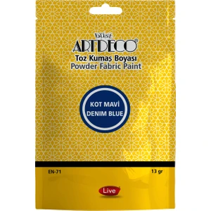 Toz Kumaş Boyası Kot Mavi 13 gr 1 Adet