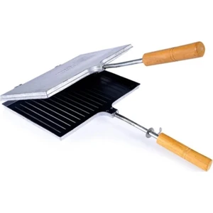 Metal Ocak Üstü Teflon El Tost Makinesi Ocak Üstü Tost Makinası