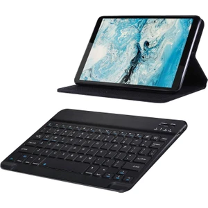 iPad Pro 11 2020 2in1 Set Alfa Book Case Deri Standlı Kılıf + Bluetooth Klavye - AL81112