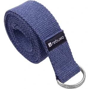 Koyu Mavi Yoga Kemeri, Doğal Pamuk 184 cm,Yoga ve Pilates İçin İdeal, Dark Blue Cotton Yoga Strap
