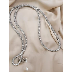 Aykutlar Shoping Swarovski Taşlı Parlak Silver Telefon Boyun Askı Ipi