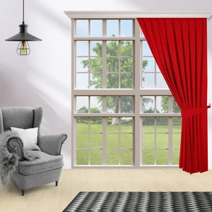 Tek Kanat Kiremit Renk Ada 1-3 Sık Pile Fon Perde