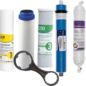 Reverse  Osmosis Açık Kasa Su Arıtma 5'li Filtre Seti